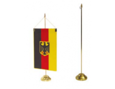 Egyágú, aranyszínű zászlótalp