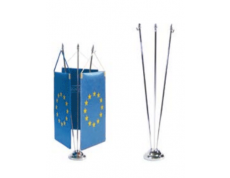 Háromágú, ezüstszínű zászlótalp