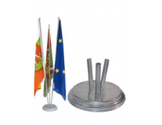Haromágú zászlótalp ezüst, ECO